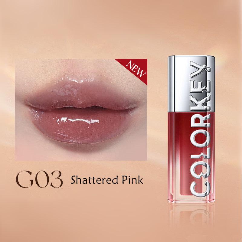 COLORKEY Chasing Light Lip Gloss 3g Highlight Mirror Hydroscopic 3D - Peachy Glam