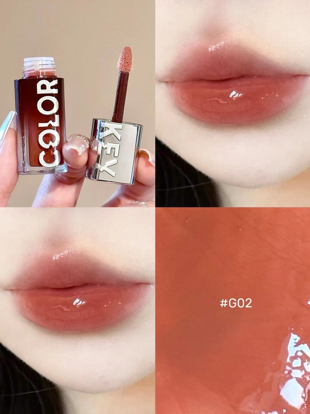COLORKEY Chasing Light Lip Gloss 3g Highlight Mirror Hydroscopic 3D - Peachy Glam
