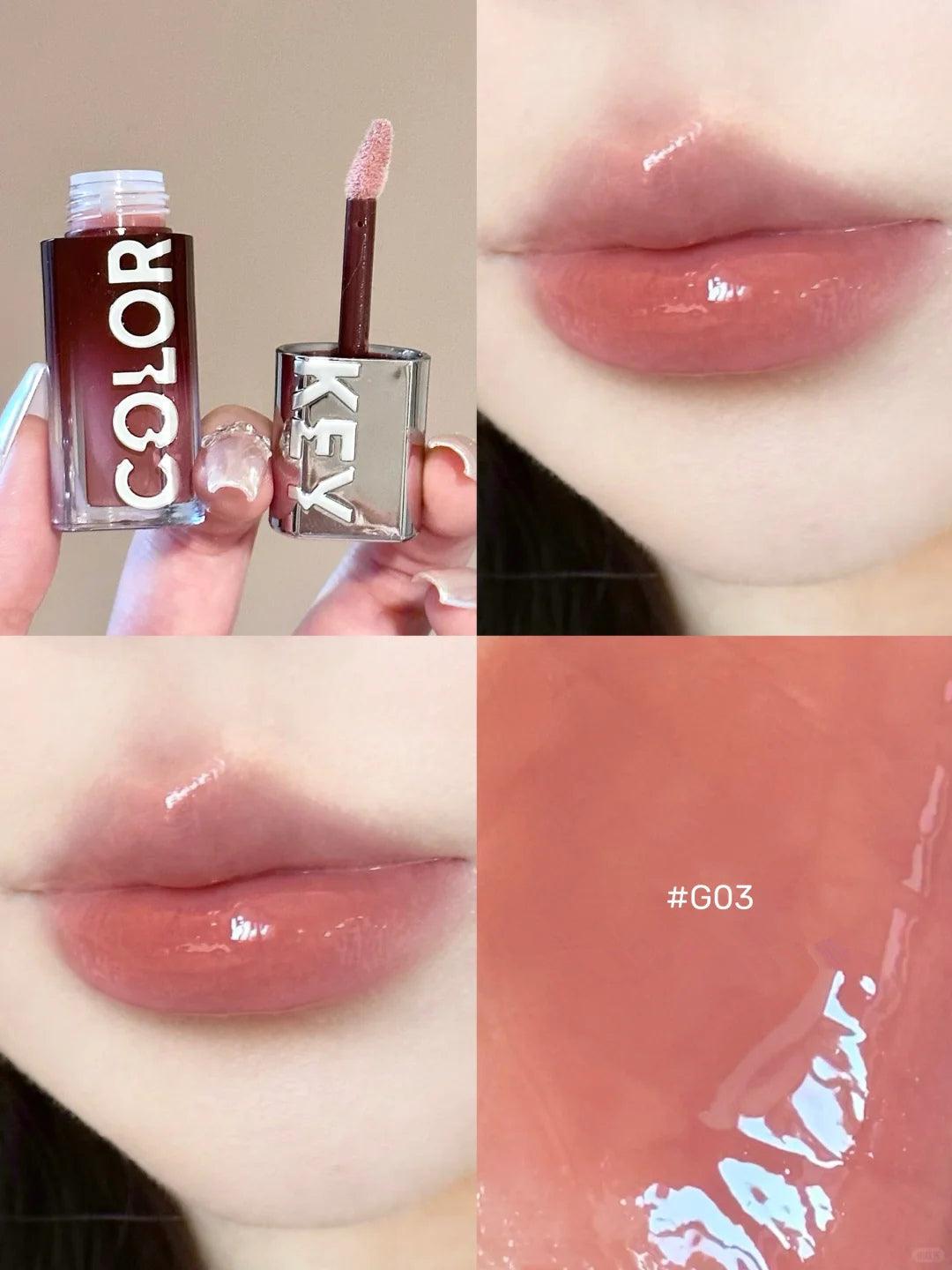 COLORKEY Chasing Light Lip Gloss 3g Highlight Mirror Hydroscopic 3D - Peachy Glam