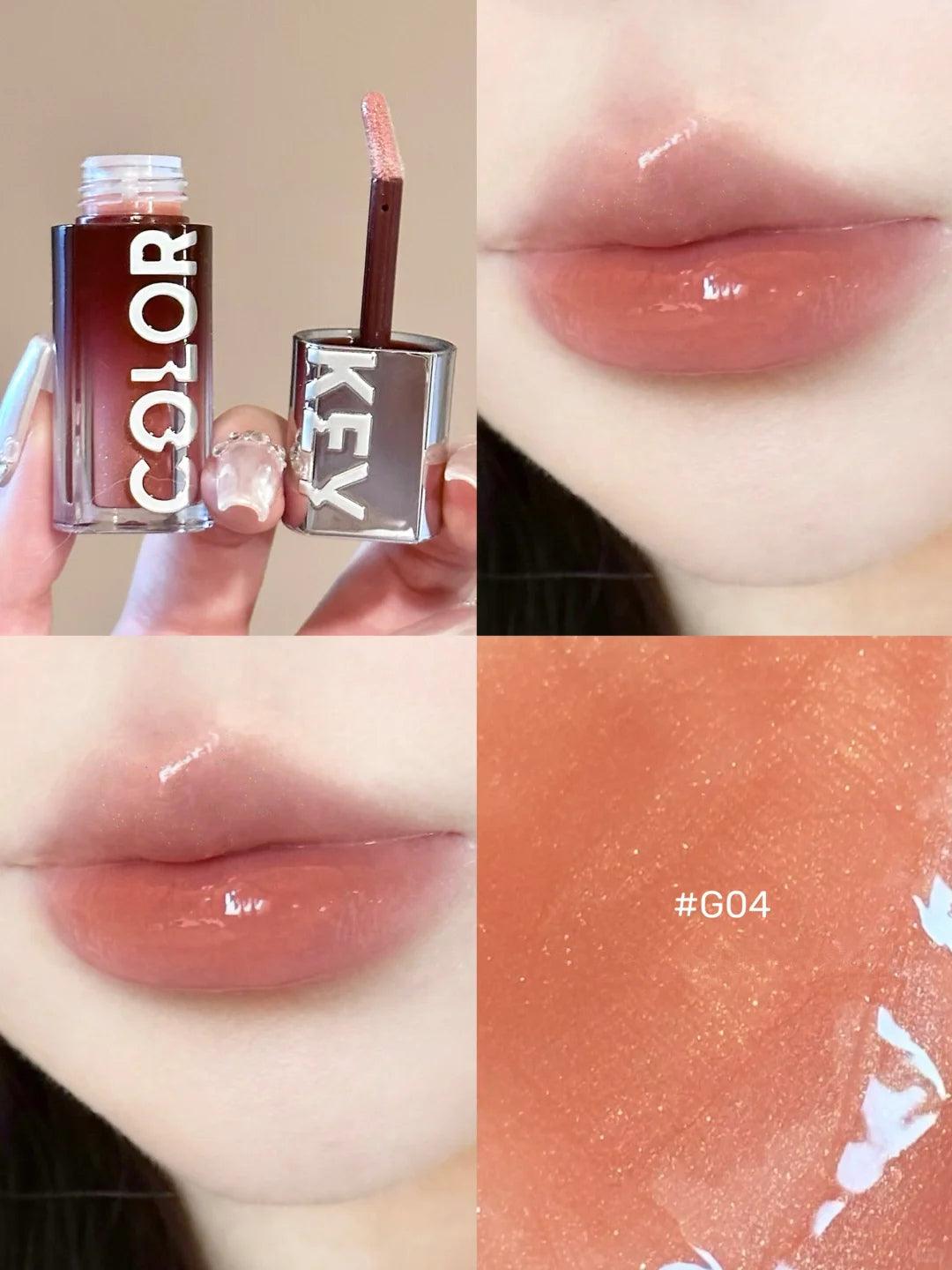 COLORKEY Chasing Light Lip Gloss 3g Highlight Mirror Hydroscopic 3D - Peachy Glam