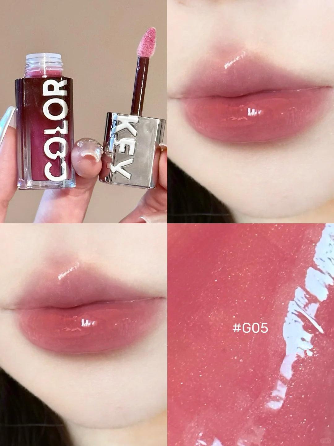 COLORKEY Chasing Light Lip Gloss 3g Highlight Mirror Hydroscopic 3D - Peachy Glam