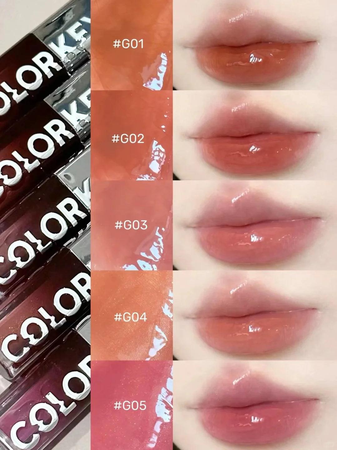 COLORKEY Chasing Light Lip Gloss 3g Highlight Mirror Hydroscopic 3D - Peachy Glam