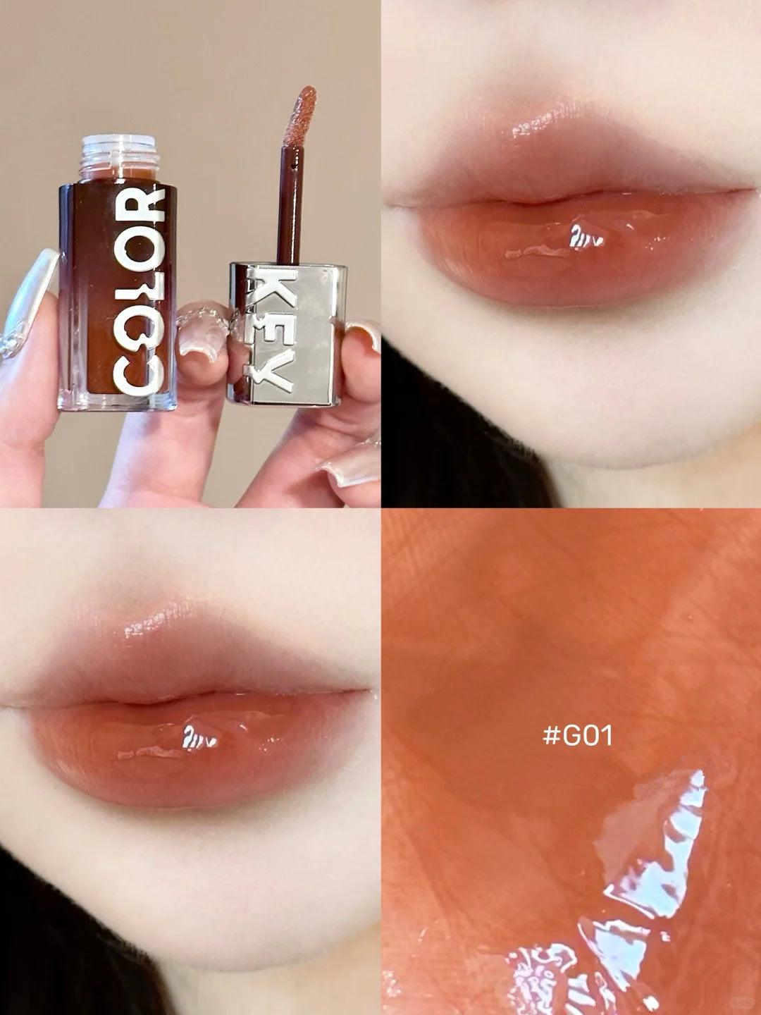 COLORKEY Chasing Light Lip Gloss 3g Highlight Mirror Hydroscopic 3D - Peachy Glam