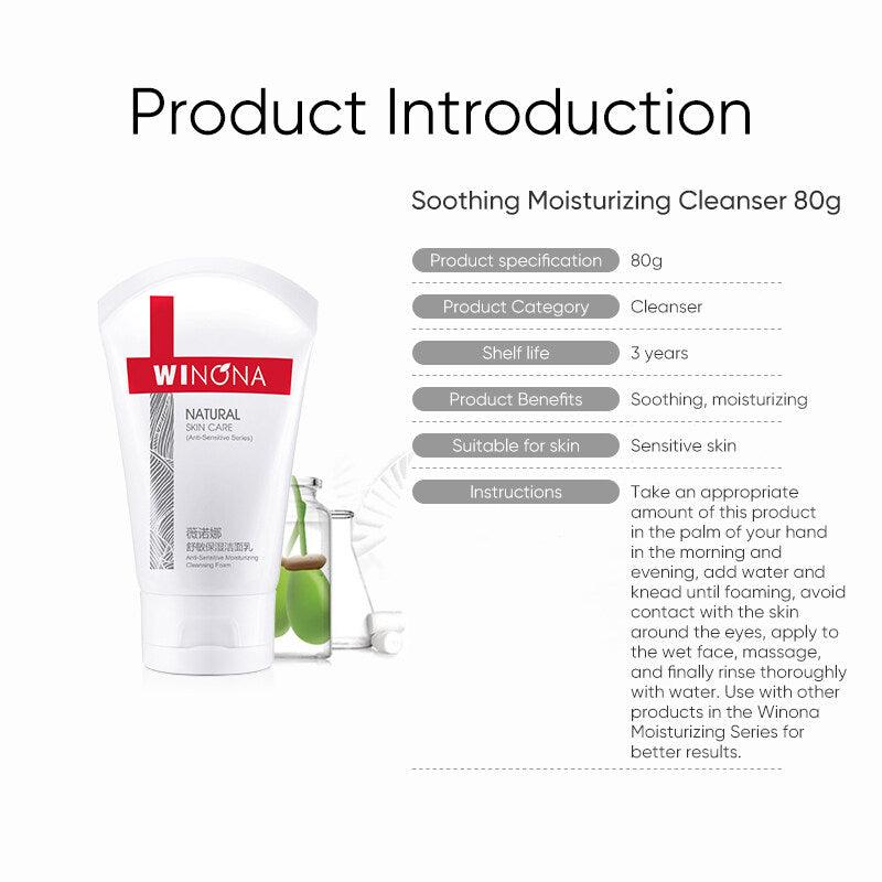 WINONA Anti-Sensitive Series Moisturizing & Soothing Facial Cleanser - Peachy Glam