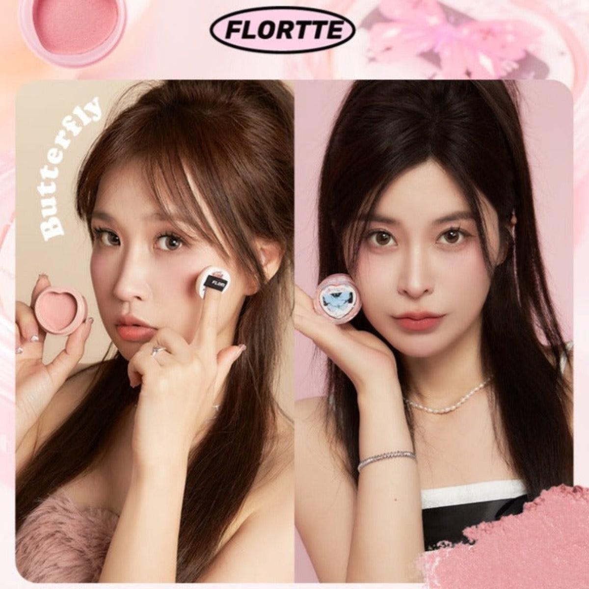 FLORTTE Hello Beauty Series Airy Cream Blush 6g - Peachy Glam