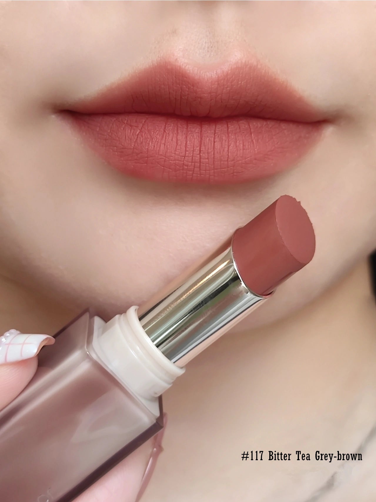 JOOCYEE Pink Mist Series Velvet Matte Lipstick - Peachy Glam