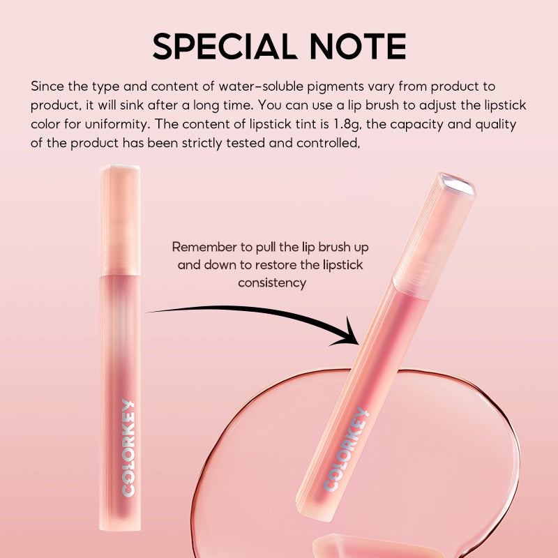 COLORKEY Watery Soft Mist Matte Lip Gloss 1.8g - Peachy Glam