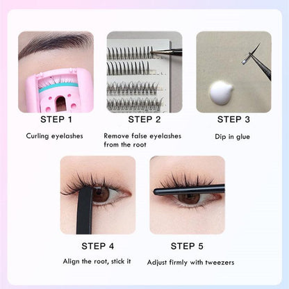 UNNY CLUB Nature Emulation False Eyelashes Set - Peachy Glam