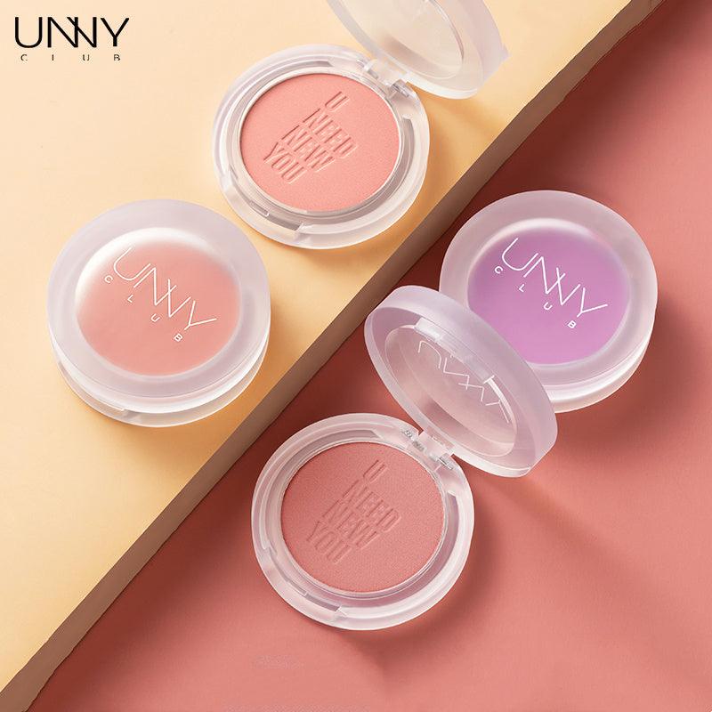 UNNY CLUB Satin Matte & Shimmer Makeup Blusher - Peachy Glam