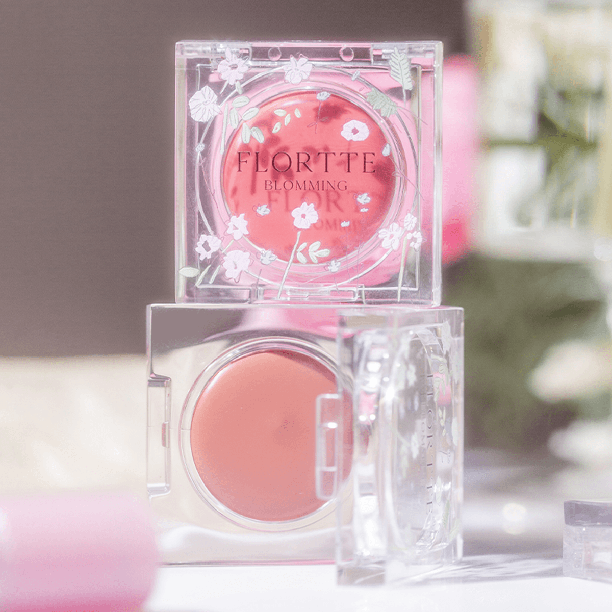 FLORTTE Love Yourself Series Multi-purpose Cream Cheek Lip Eye - Peachy Glam