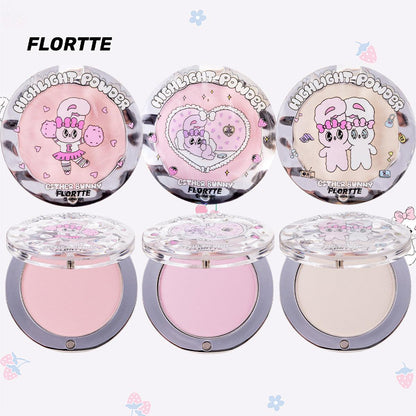 FLORTTE Esther Bunny Single-Colour Highlighter Matte Contour - Peachy Glam