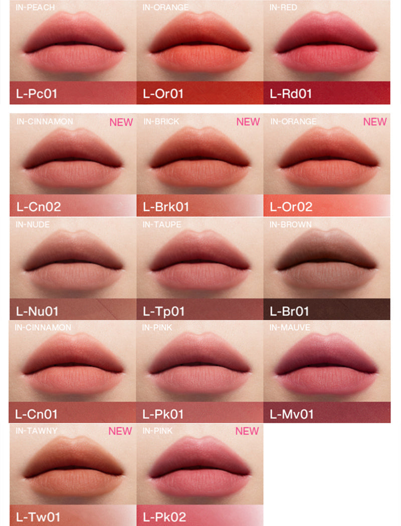 INTO YOU Soft Mist Velvet Matte Lip Glaze 3g - Peachy Glam