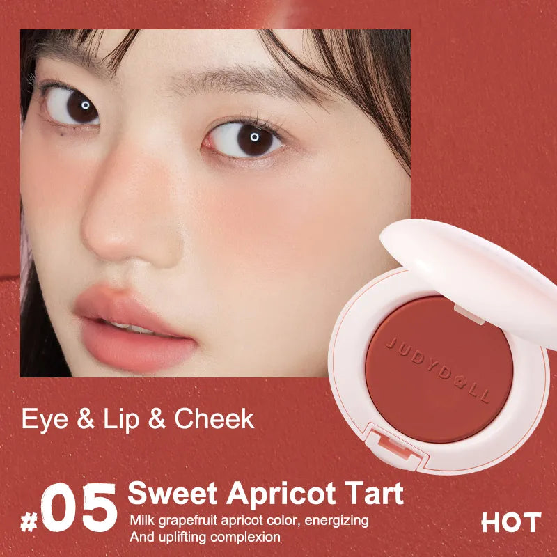 JUDYDOLL All-In-One Cream Blush Eyeshadow Lipstick Stain - Peachy Glam