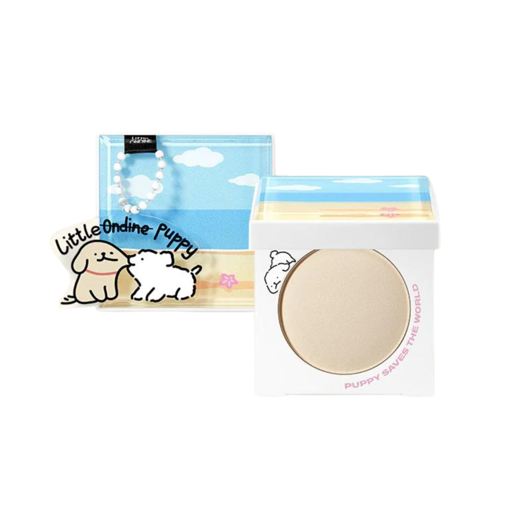 Little Ondine Puppy Hug Series Highlighter Powder Glitter & Matte 5g - Peachy Glam