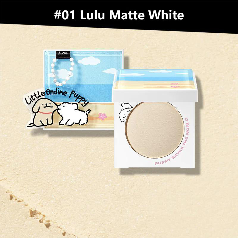 Little Ondine Puppy Hug Series Highlighter Powder Glitter & Matte 5g - Peachy Glam