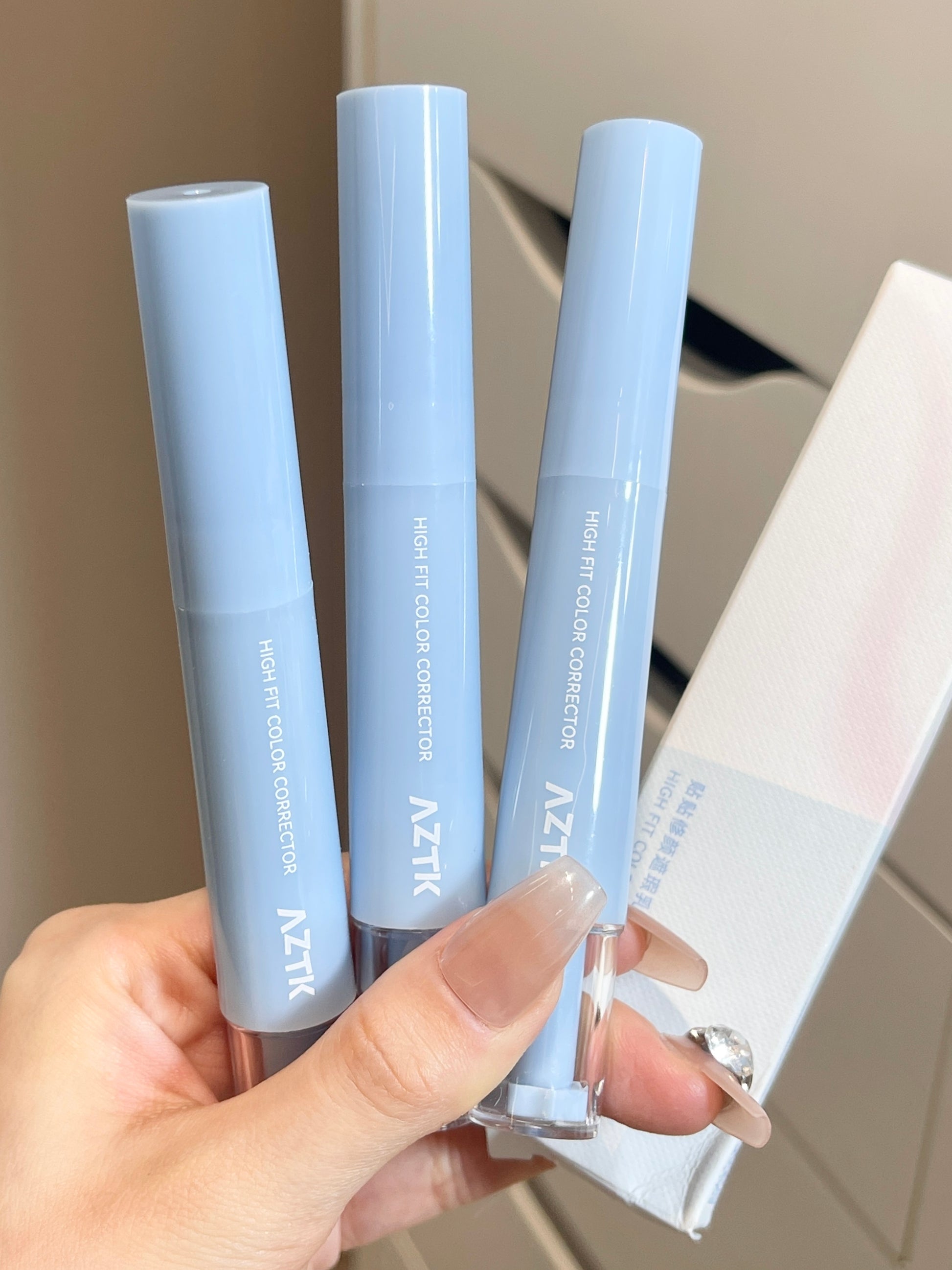 AZTK Liquid Concealer Pen 4.6g High Fit Color Corrector - Peachy Glam