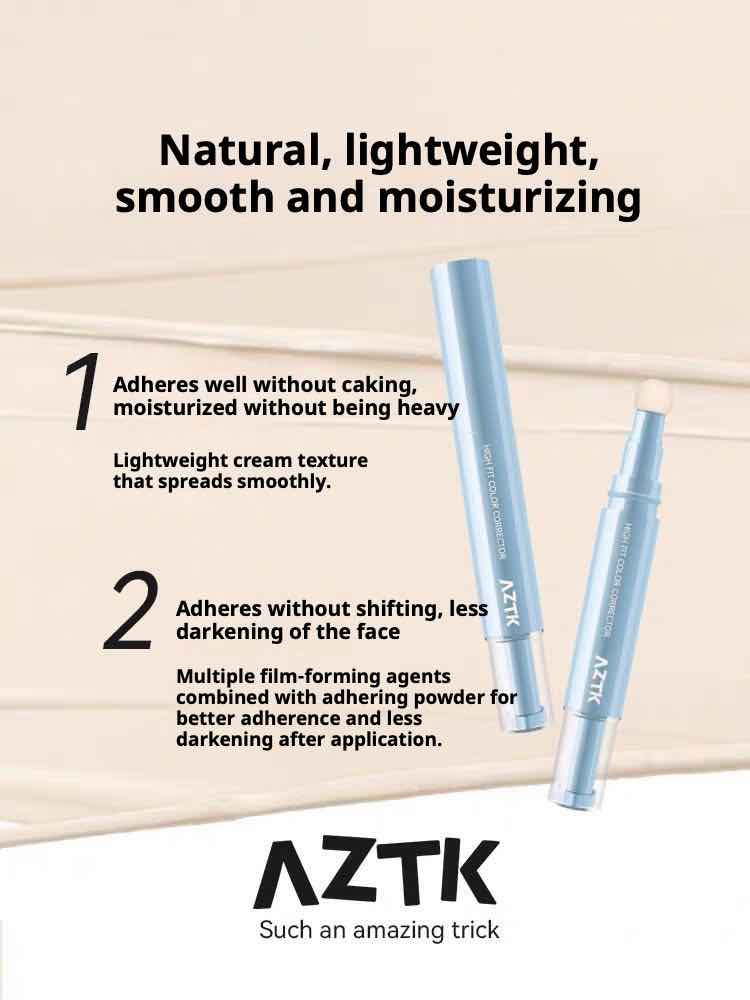 AZTK Liquid Concealer Pen 4.6g High Fit Color Corrector - Peachy Glam