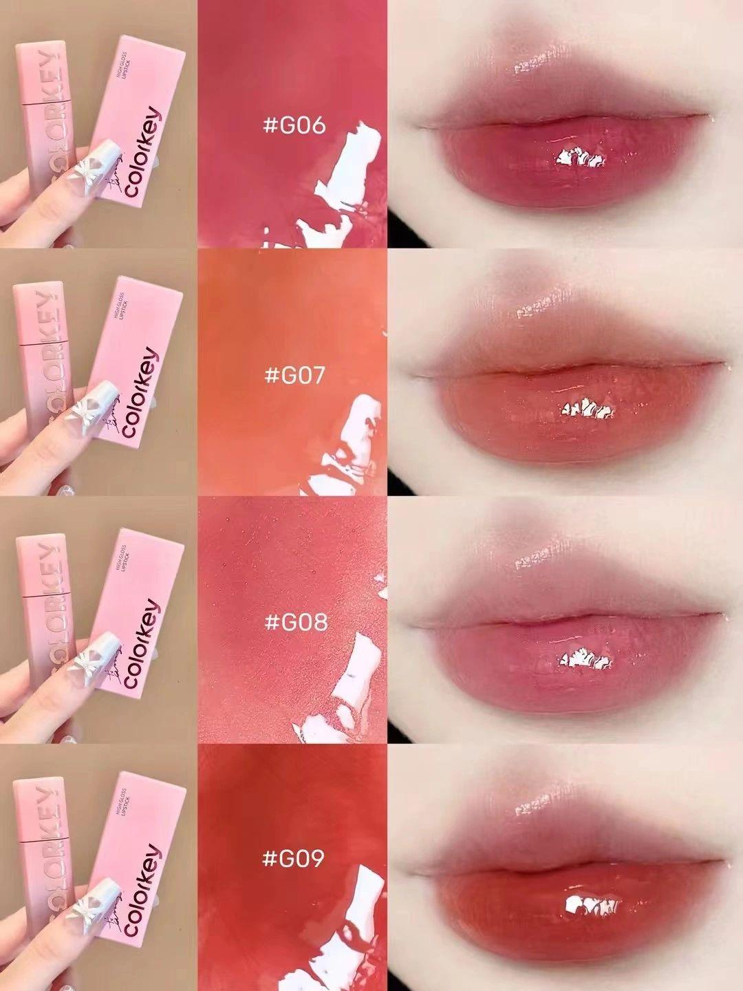 COLORKEY Chasing Light Lip Gloss 3g Highlight Mirror Hydroscopic 3D - Peachy Glam