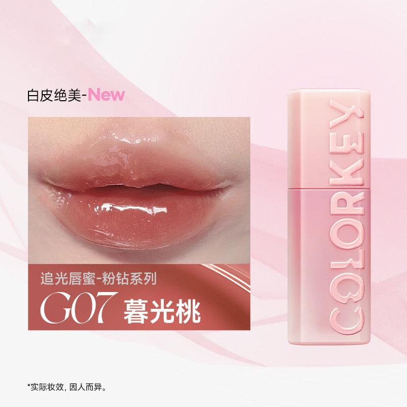 COLORKEY Chasing Light Lip Gloss 3g Highlight Mirror Hydroscopic 3D - Peachy Glam