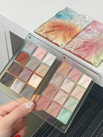 COLORROSE Eyeshadow Palette 9.5g Water Ripple Series Eyeshadow Pallets - Peachy Glam