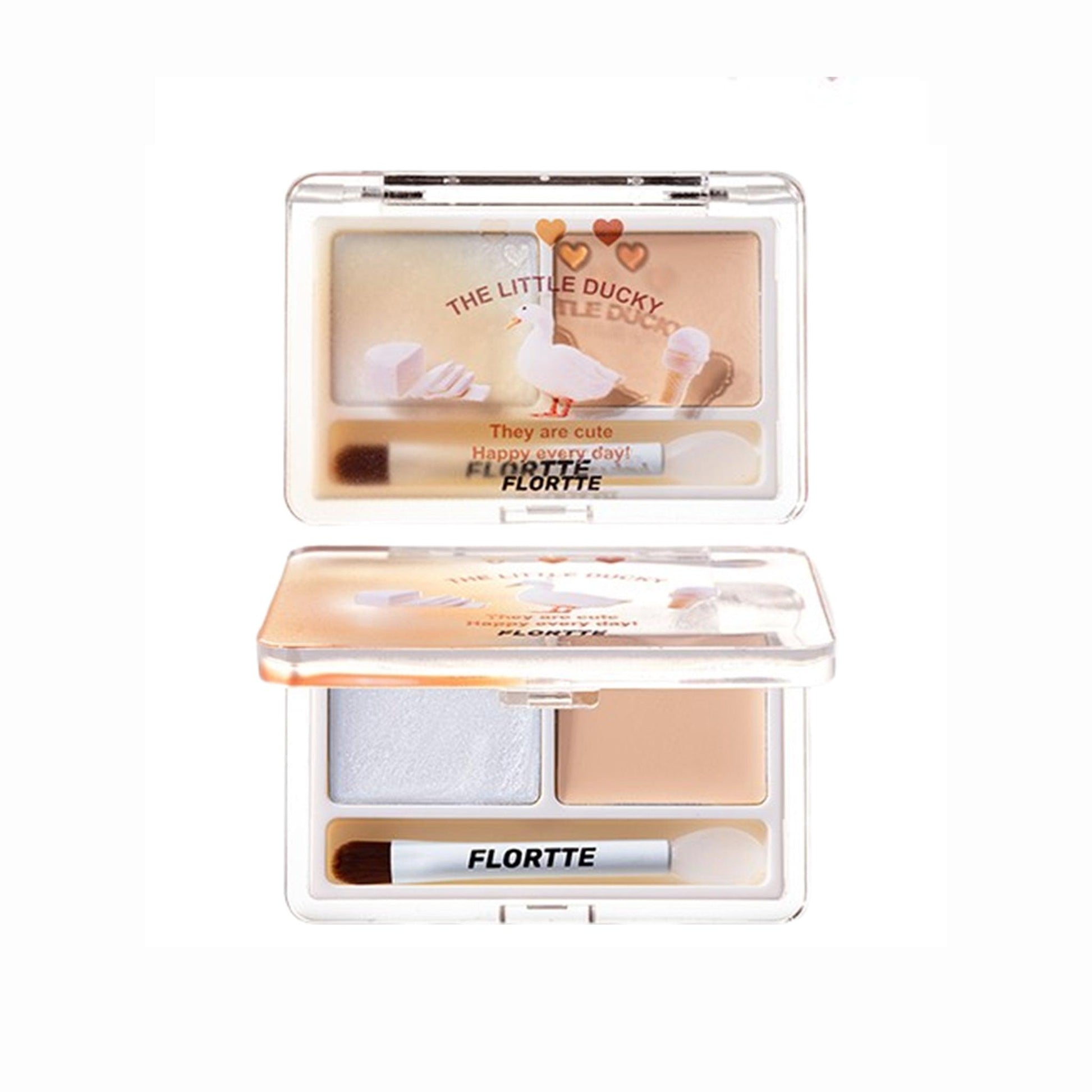 FLORTTE They Are Cute Series Two-Color Cream Highlighter 1.5g*2 - Peachy Glam