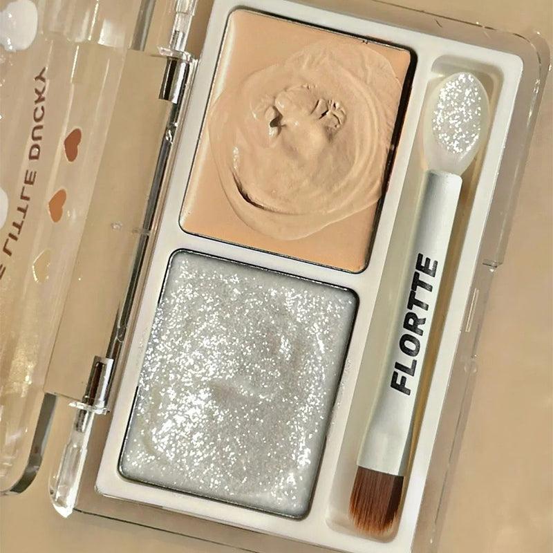 FLORTTE They Are Cute Series Two-Color Cream Highlighter 1.5g*2 - Peachy Glam