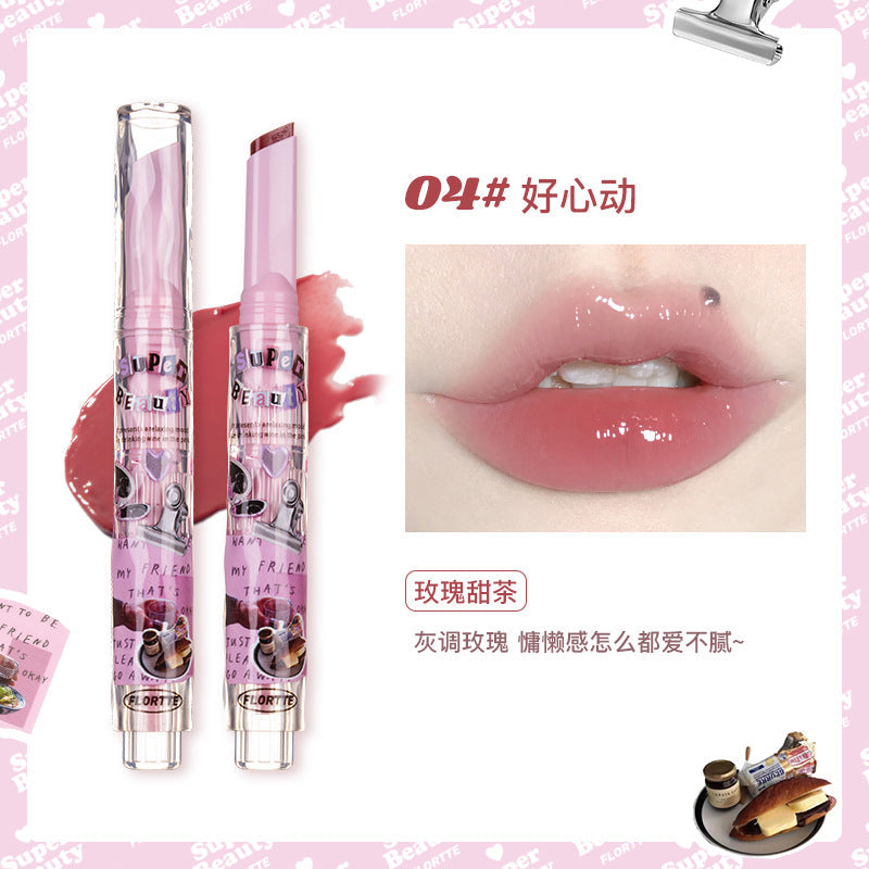 Flortte I Am Super Beauty Series Heart-shaped Hydrating Lipstick 1.5g 花洛莉亚爱心补水唇釉