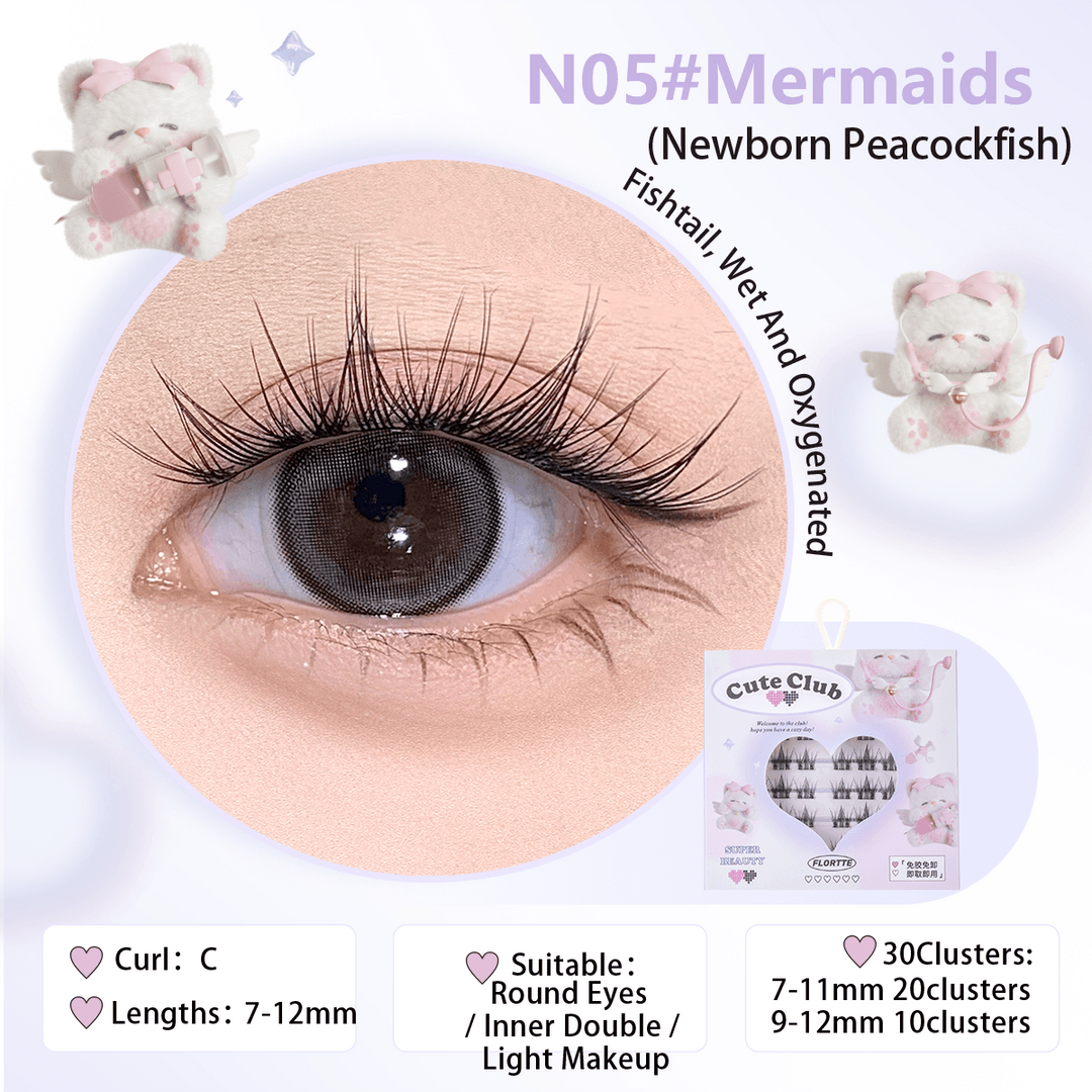 Flortte I Am Super Beauty Series Glue-Free False Eyelashes - Peachy Glam