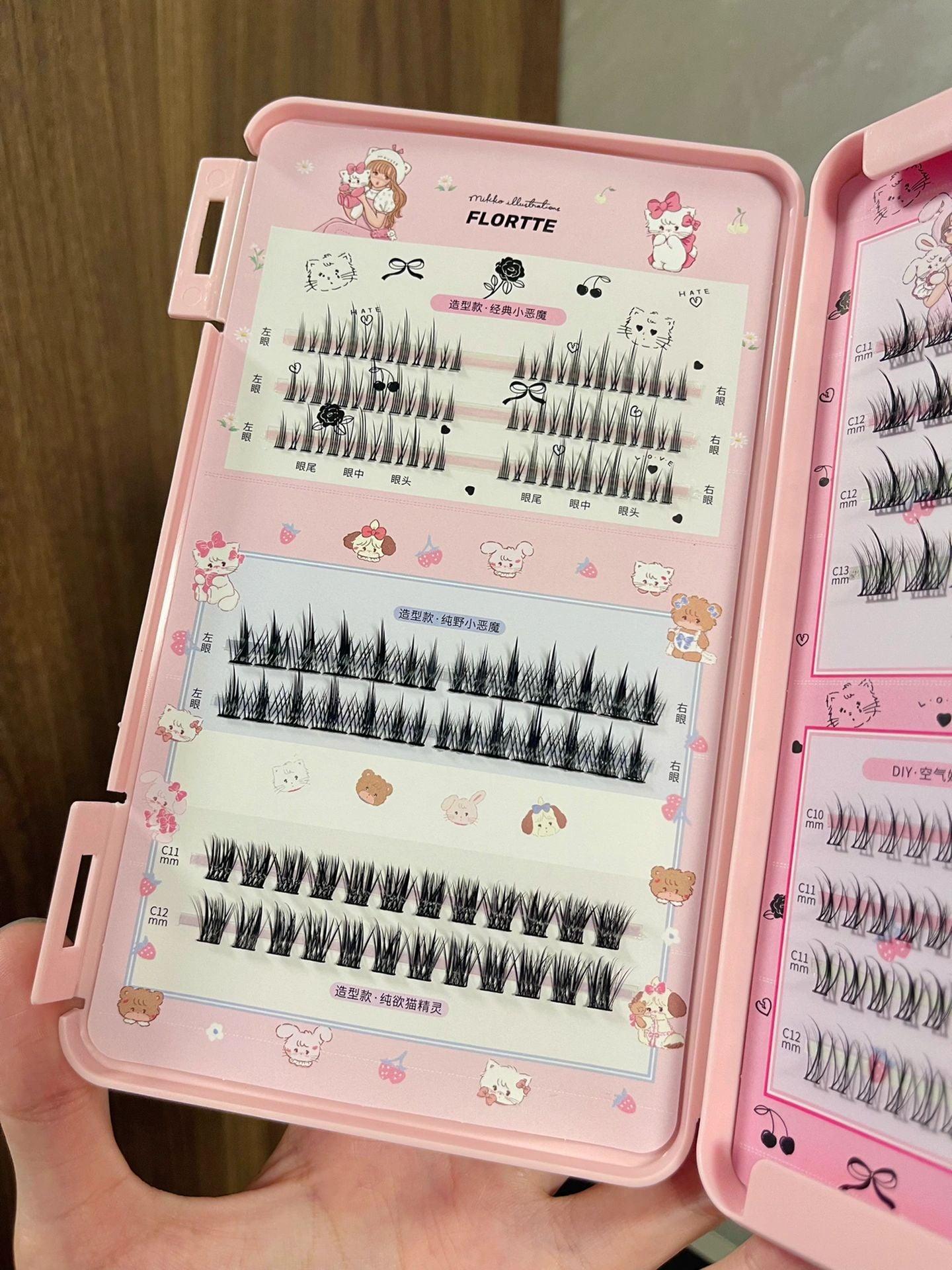 Flortte Mikko False Eyelashes 242pcs - Peachy Glam