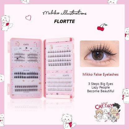 Flortte Mikko False Eyelashes 242pcs - Peachy Glam