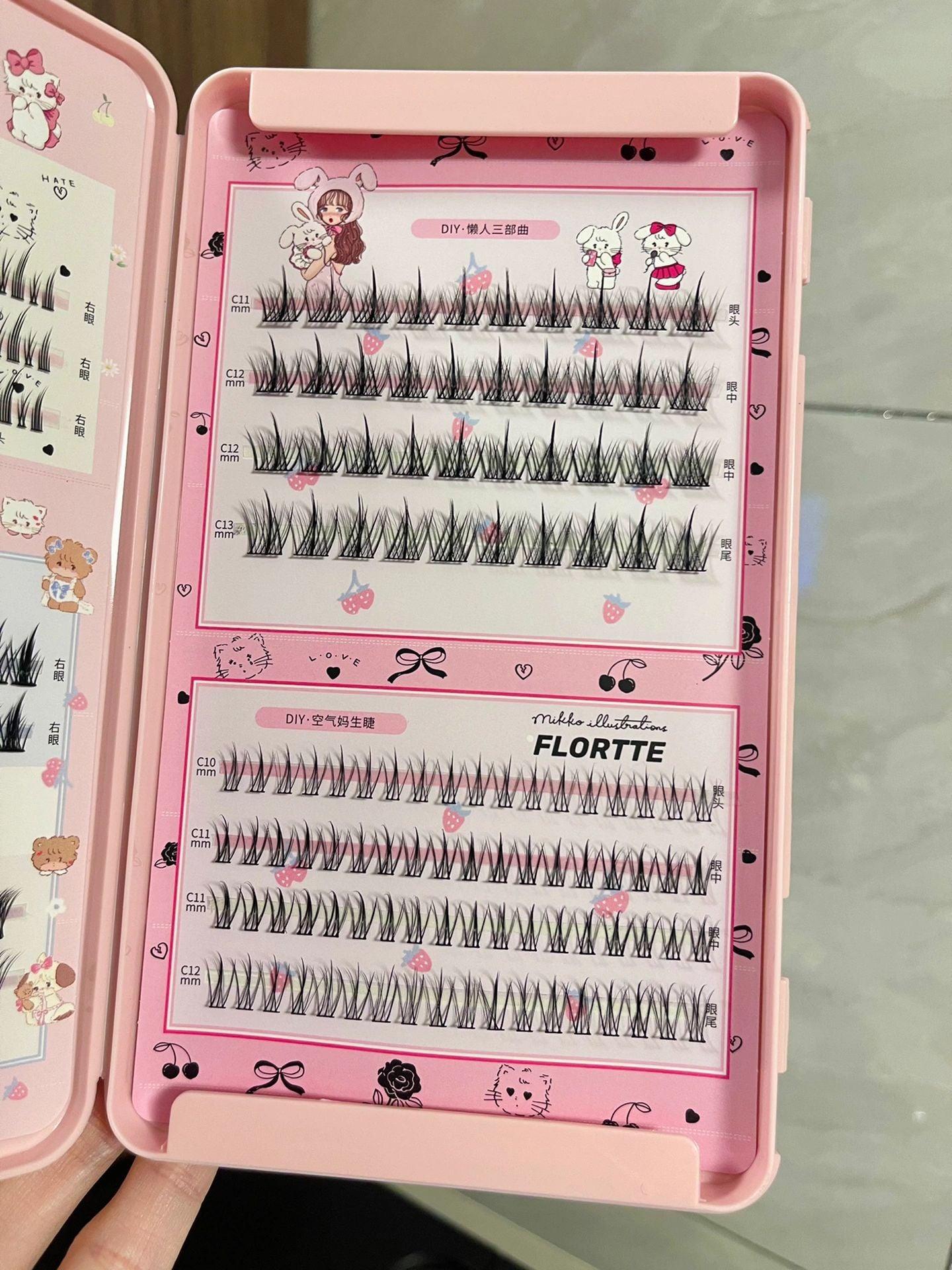 Flortte Mikko False Eyelashes 242pcs - Peachy Glam