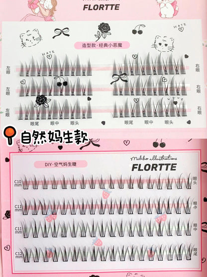 Flortte Mikko False Eyelashes 242pcs - Peachy Glam