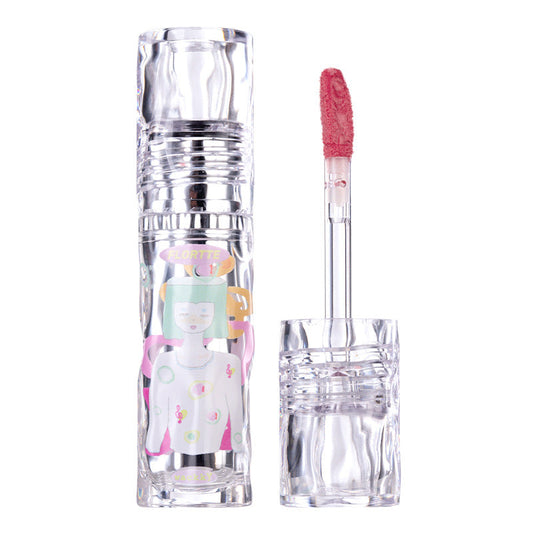 Flortte Girl's World Lip Gloss 2.6g Non-Stick Cup Lip Lacquer - Peachy Glam