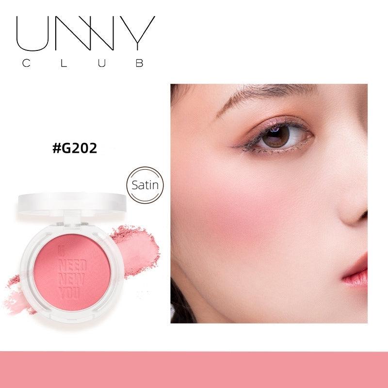 UNNY CLUB Satin Matte & Shimmer Makeup Blusher - Peachy Glam