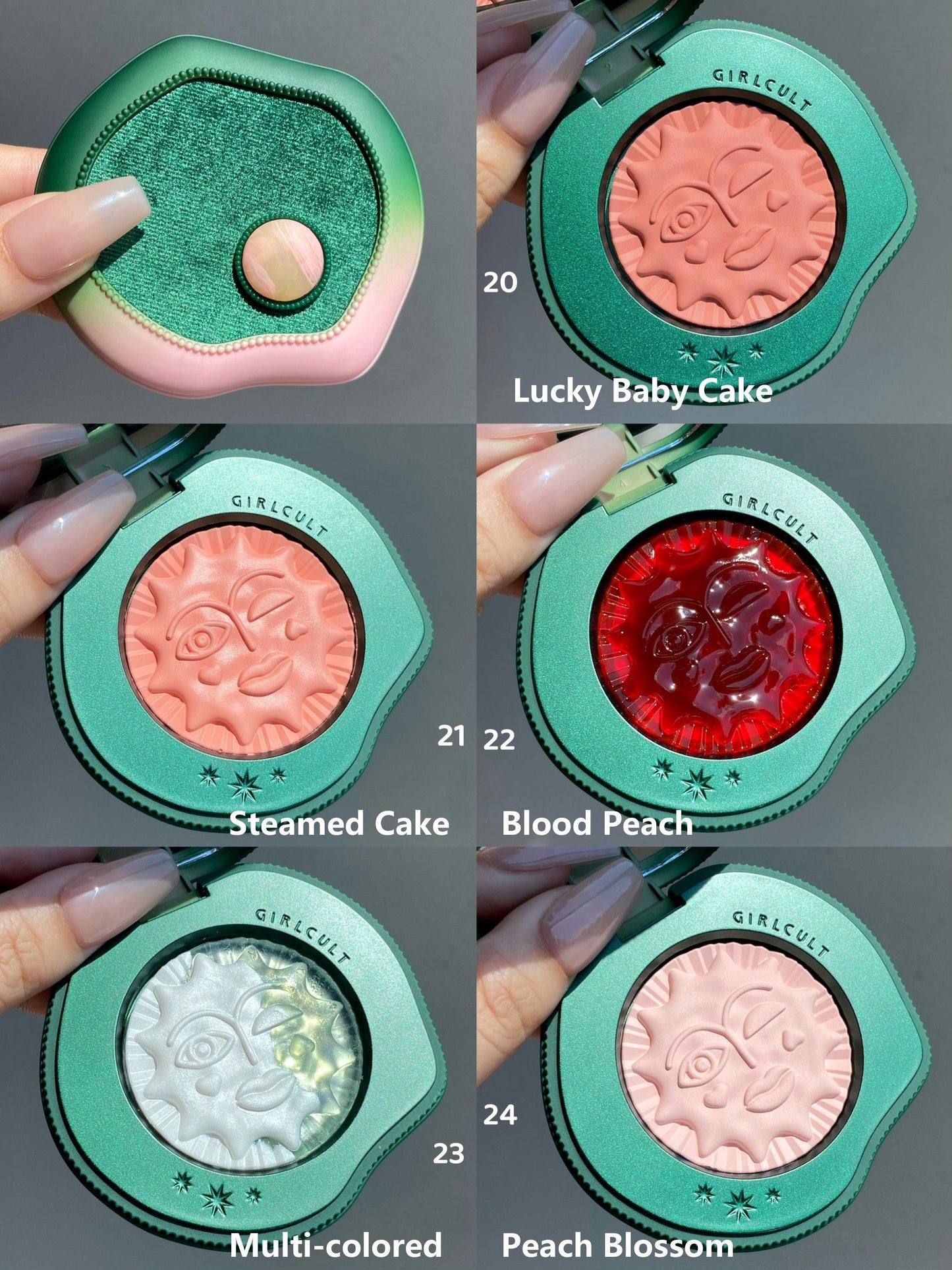 GIRLCULT Blusher Multipurpose Cream 4/4.3/4.7g Brightening Highlighting - Peachy Glam