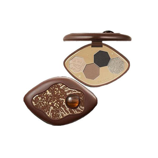 GIRLCULT Vision Series Eyeshadow Palette 3.6g 4-color Highlighter Pearlescent Portable Smokey-makeup - Peachy Glam