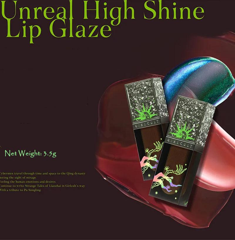 Girlcult Dreamland Series Mirror Lip Glaze Moisturizing & Non-sticky 3.5g - Peachy Glam