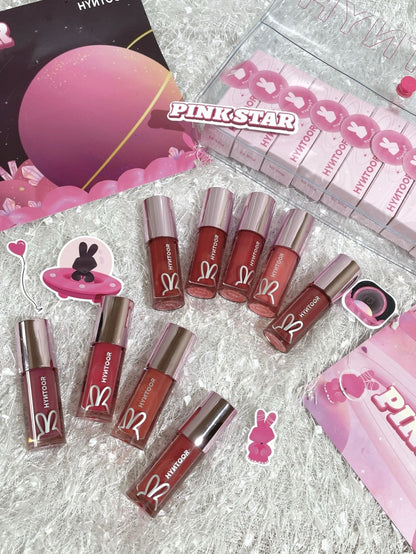 HYNTOOR Astronaut Dazzling Lip Dew 2.2g Pink Star Series Lip Stain - Peachy Glam