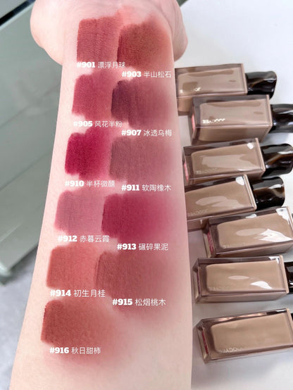 JOOCYEE Muddy Gloss Series Velvet Matte Lip Glaze - Peachy Glam