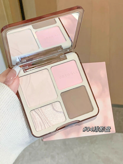 JUDYDOLL 2-IN-1 Highlighter & Contour Palette 9g - Peachy Glam