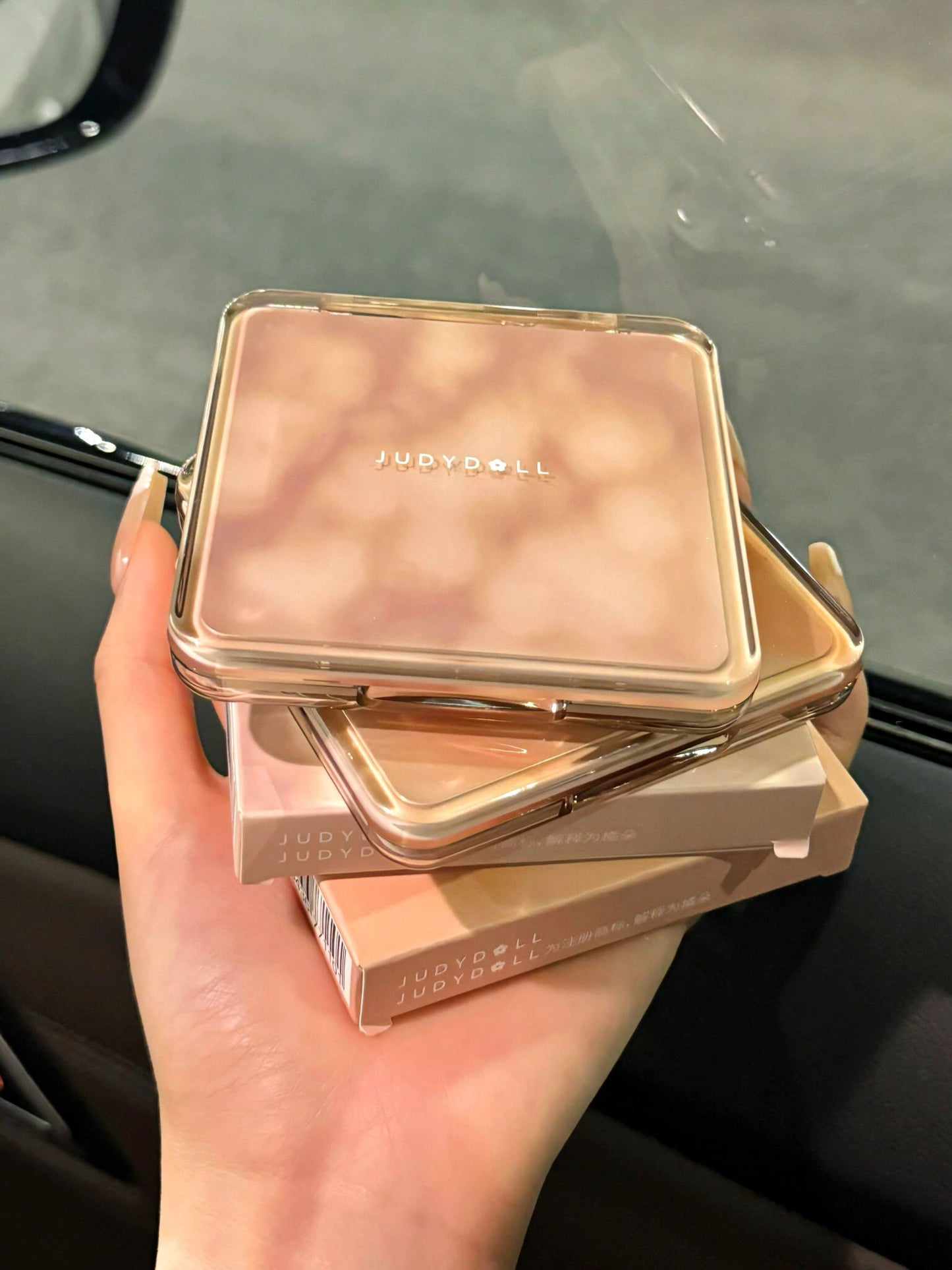 JUDYDOLL 2-IN-1 Highlighter & Contour Palette 9g - Peachy Glam