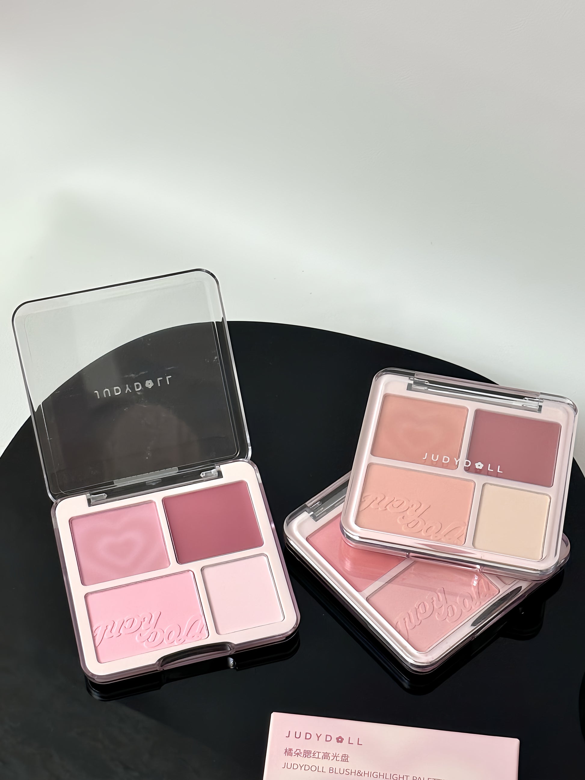 JUDYDOLL 2-in-1 Blush Highlight Palette Multi-Purpose 9g - Peachy Glam