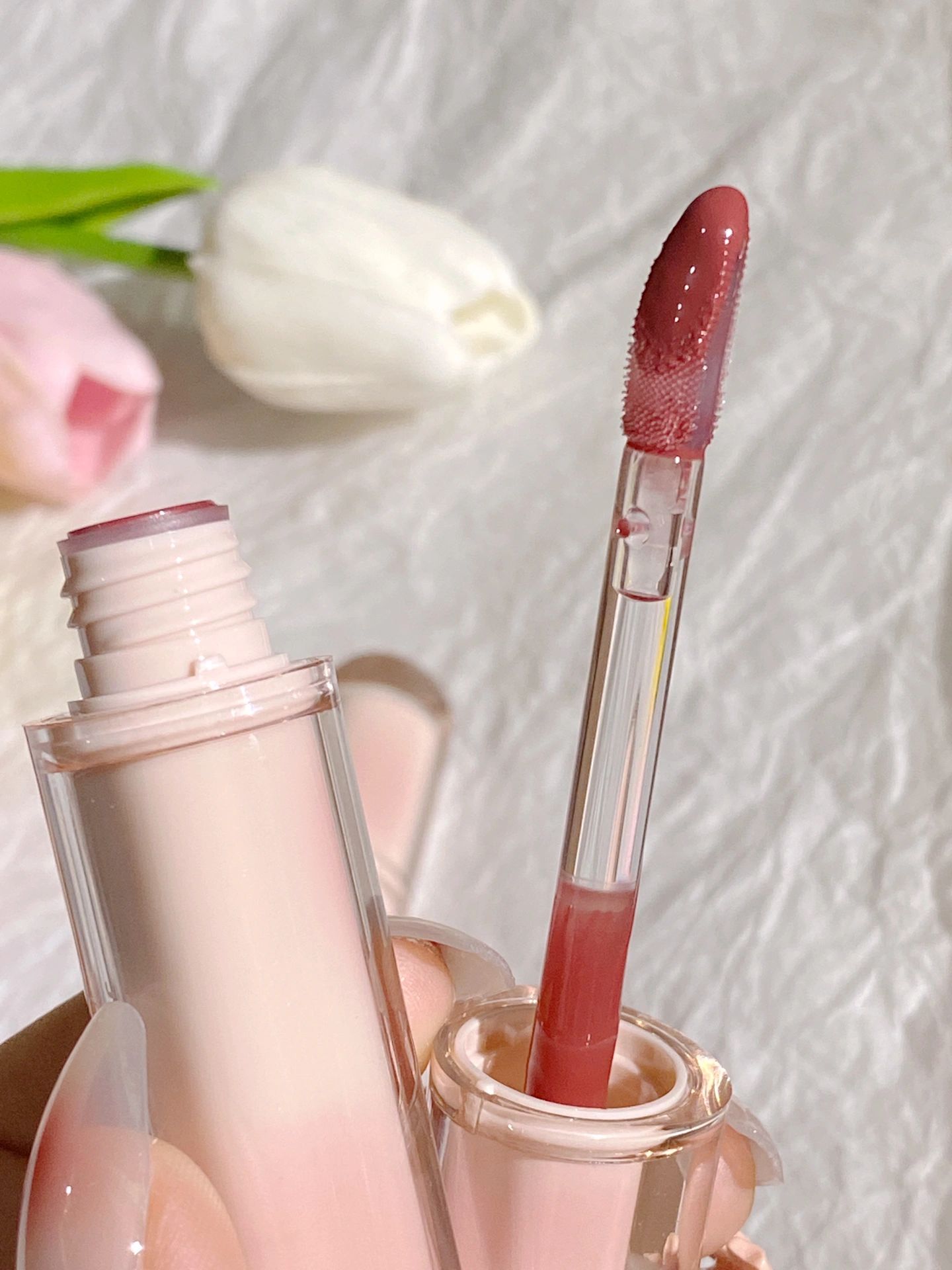 JUDYDOLL Iced Tea Watery Lip Gloss 1.8g Cute Lip Gloss - Peachy Glam