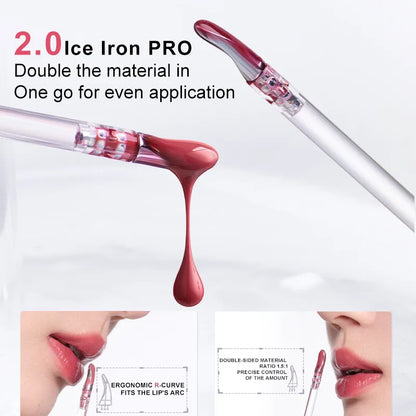 JUDYDOLL Ice Watery Essence Lip Gloss 2.4g Mirror Glow Moisturizing - Peachy Glam