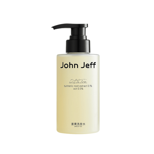 John Jeff 0.1% Turmeric Root Extract Shampoo Neutri Oil-control & Anti-dandruff 300g - Peachy Glam