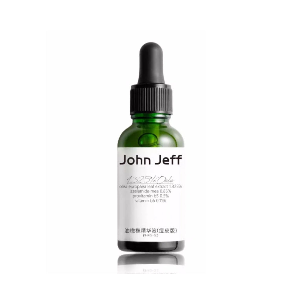 John Jeff 1.325% Olive Europaea Serum for Oily & Acne-Prone Skin 15/30/50ml - Peachy Glam