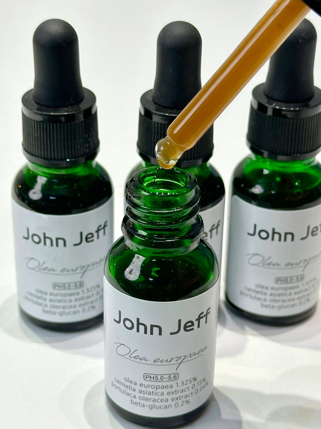 John Jeff 1.325% Olive Europaea Serum for Oily & Acne-Prone Skin 15/30/50ml - Peachy Glam