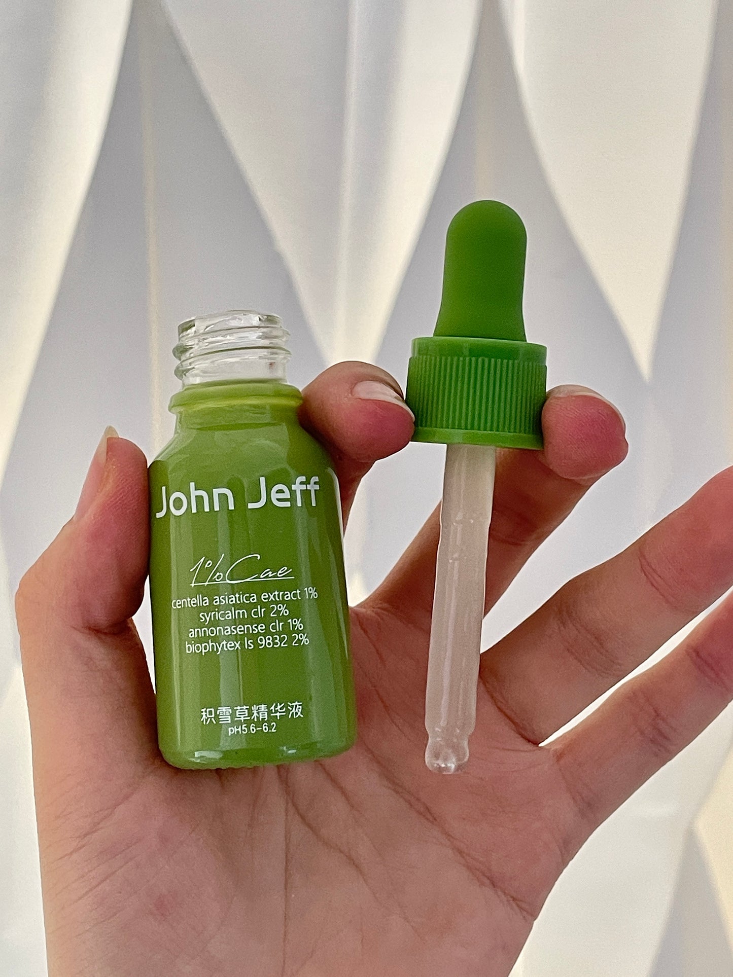 John Jeff 1% Centella Asiatica Essence 15ml 30ml 50ml Fades Acne Marks - Peachy Glam