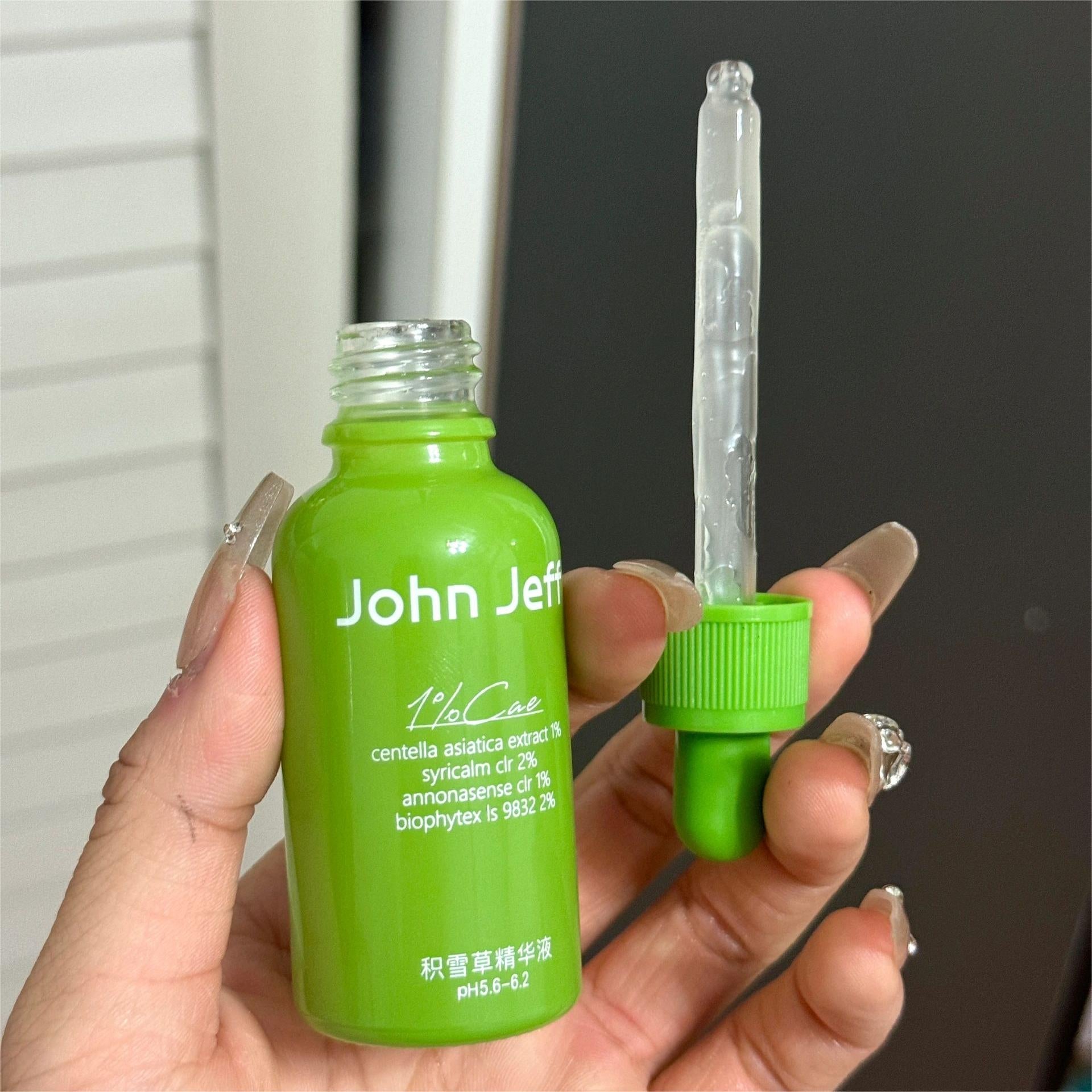 John Jeff 1% Centella Asiatica Essence 15ml 30ml 50ml Fades Acne Marks - Peachy Glam