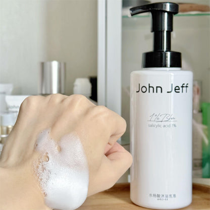 John Jeff 1% Salicylic Acid Body Wash Lotion in Shower 400g Anti-Acne Mild & Non-irritating - Peachy Glam